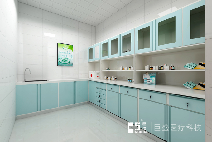 醫(yī)用鋼制L型治療柜