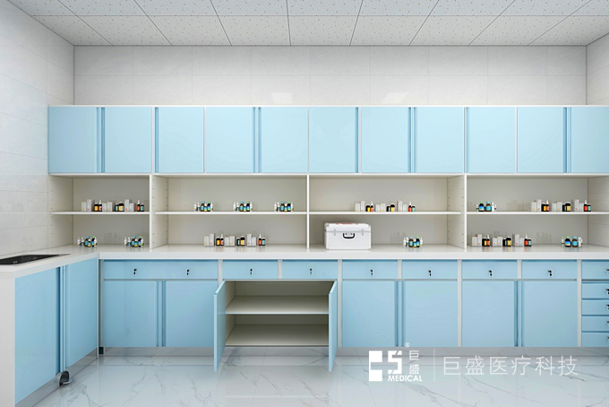 醫(yī)用鋼制L型治療柜設(shè)計(jì)效果